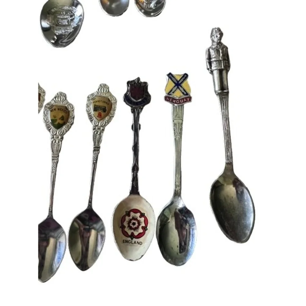 Souvenir Spoon Lot Unisex OS Mixed Good 83pc Vintage Rolex Royal Enamel